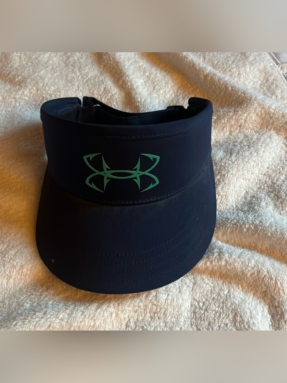 Under Armour Navy Visor with Mint Logo
